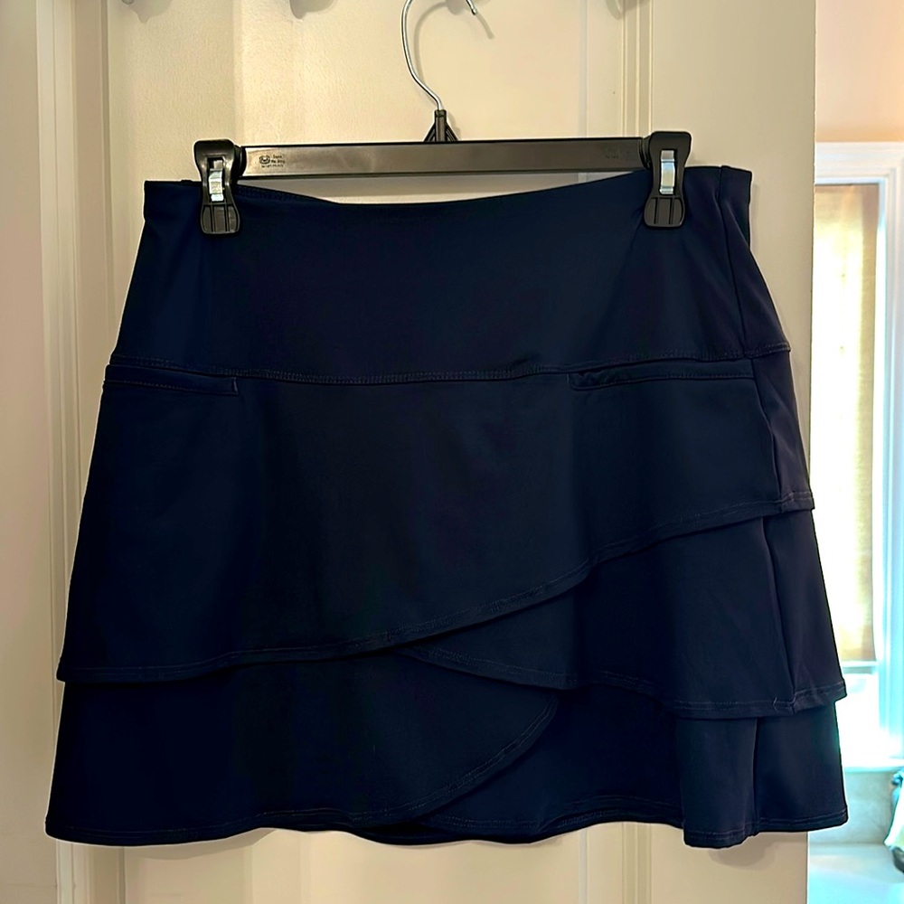Lucky in Love Navy Scalloped tennis/golf/pickleball skort. Worn once!